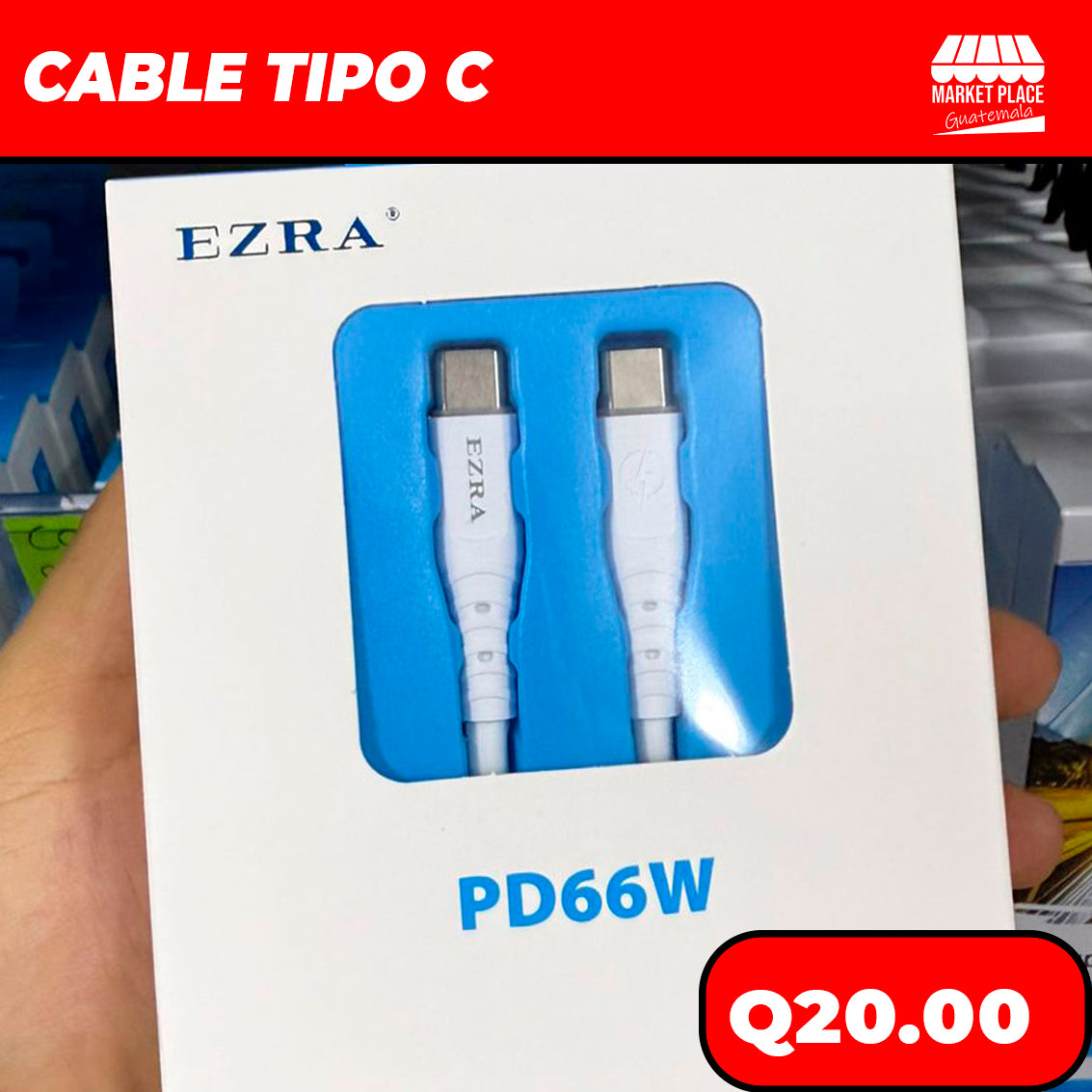 Cables tipo C Marca EZRA