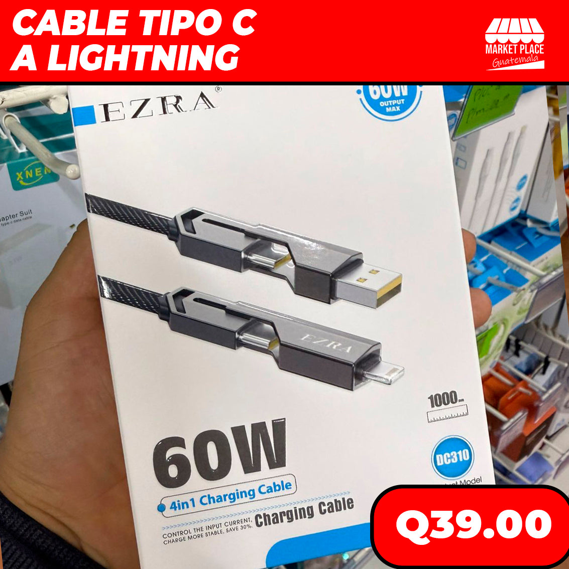 Cable resitente fast 60w/27 w