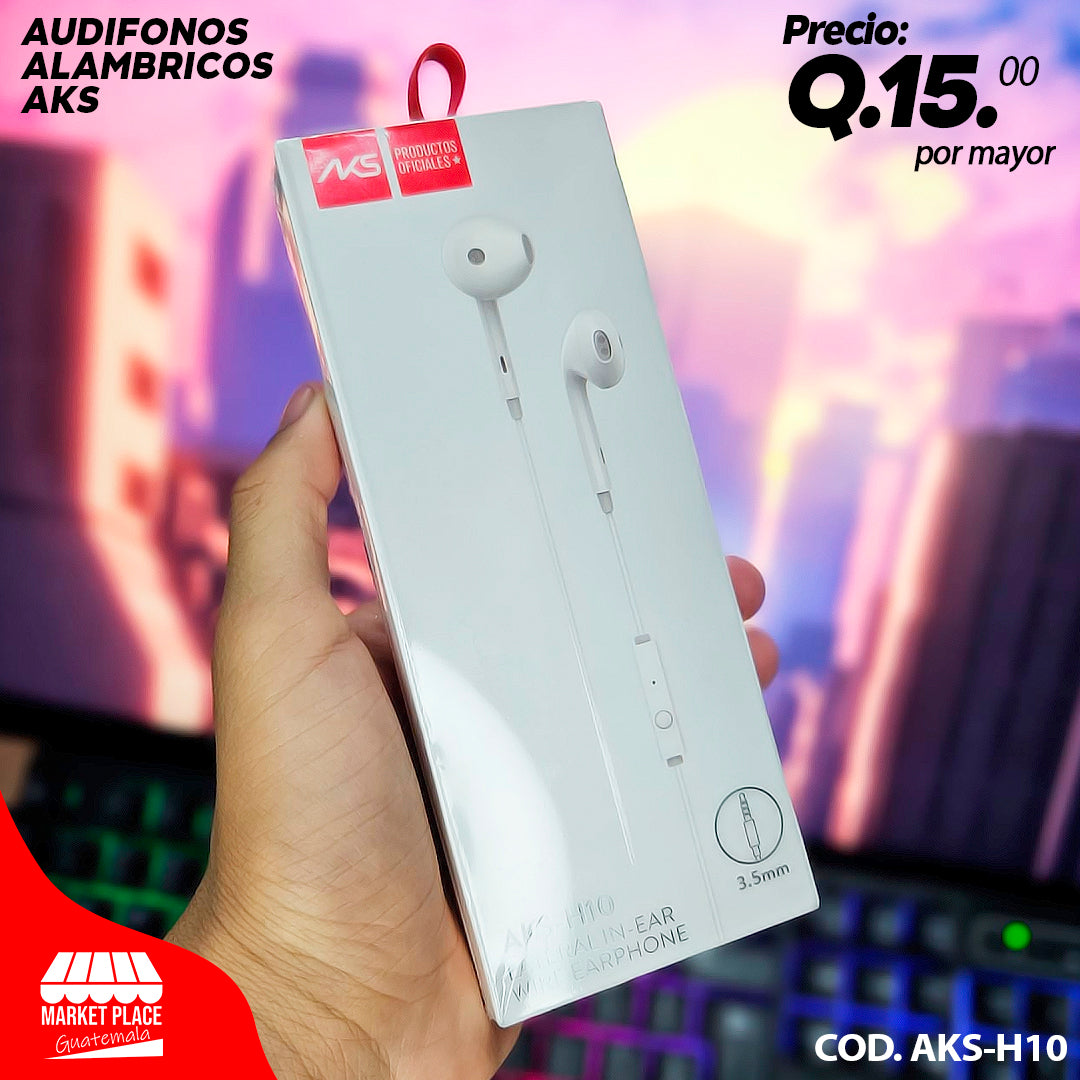 Audifonos alambricos AKS Excelente sonido
