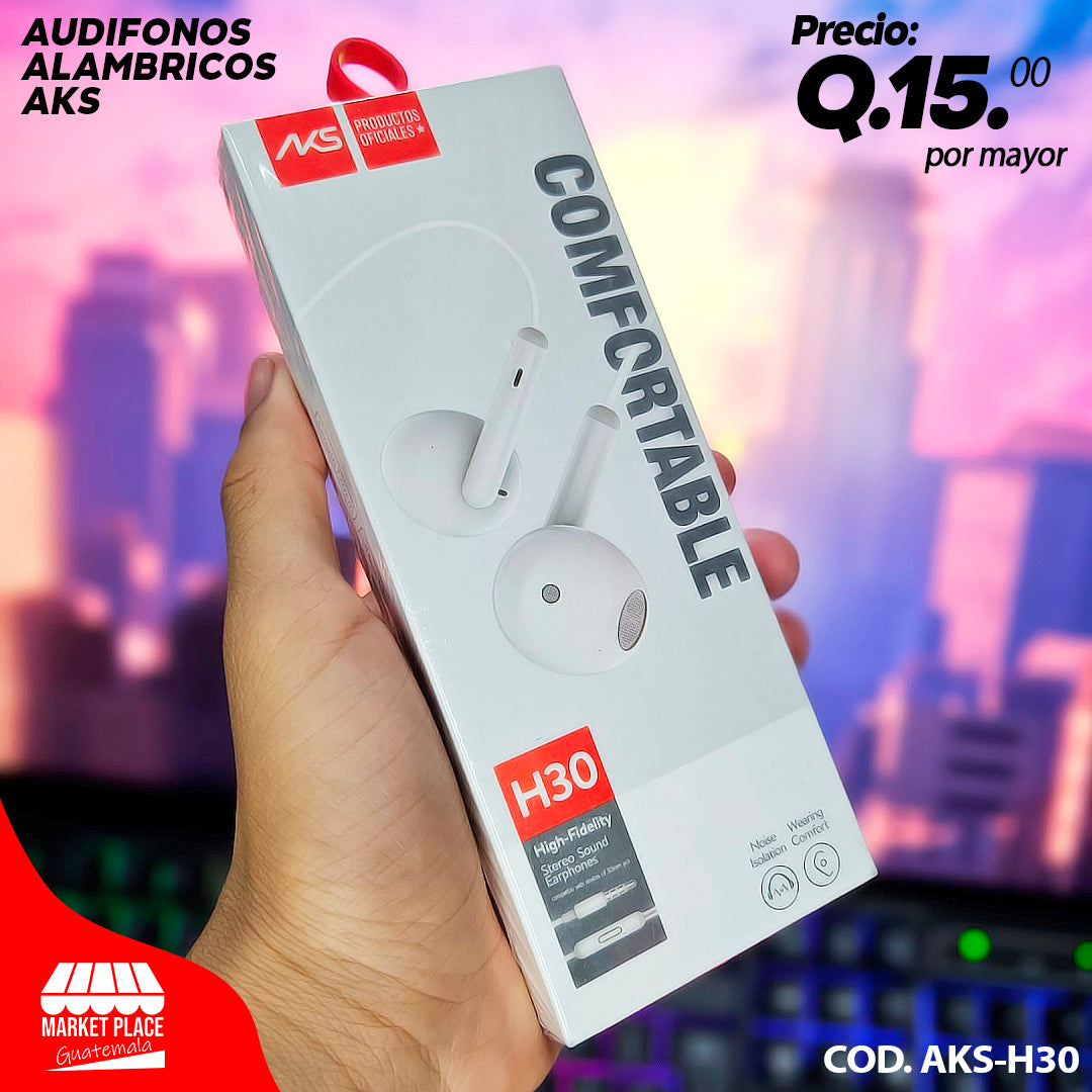Audifonos alambricos AKS Excelente sonido