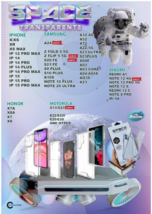 Space Estuche Transparente para IPHONE