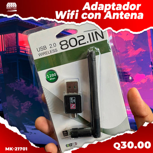 Adaptador Wifi con Antena