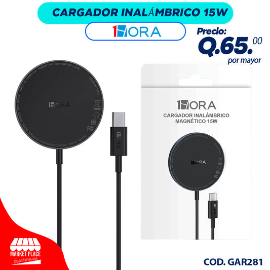 Cargador Inalámbrico 15W GAR281