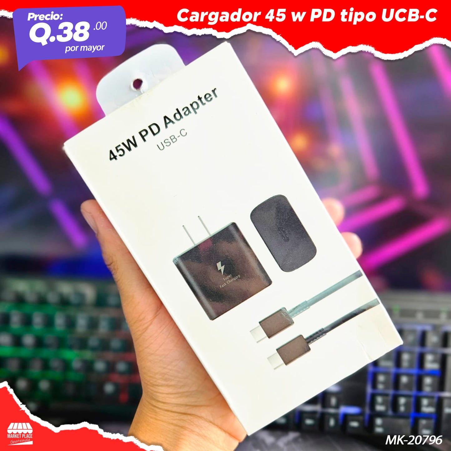 Cargador 45w C MK-20796