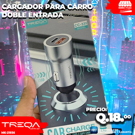 Cargador para Carro Doble Entrada