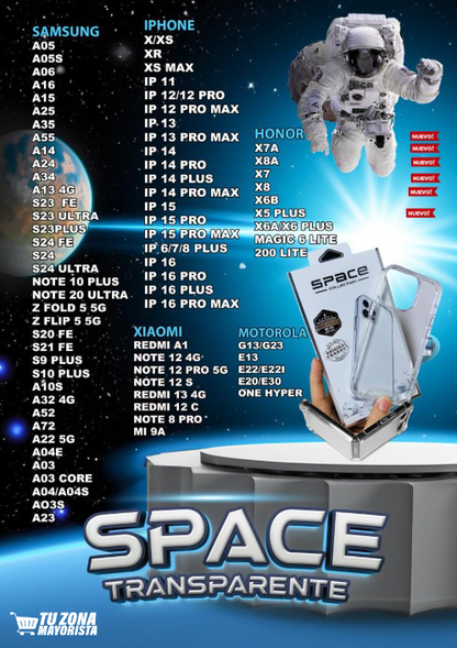 Space Estuche Transparente para XIAOMI