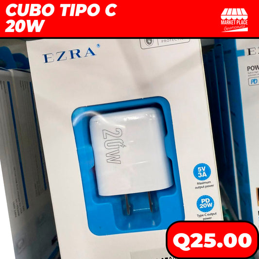 Cubo tipo C de 20 watts Marca EZRA