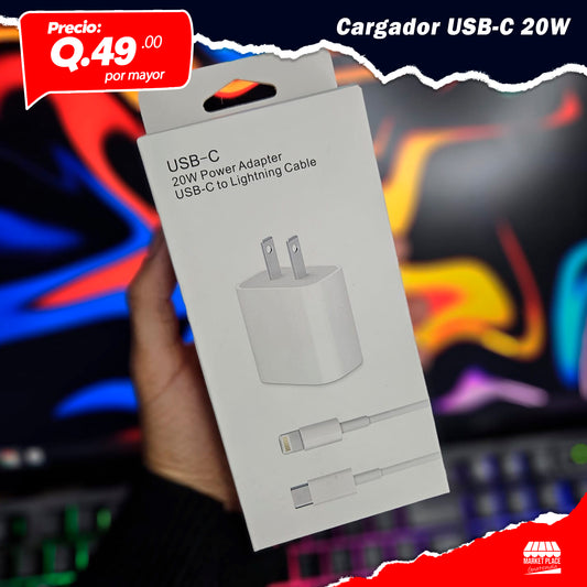 Cargador USB-C 20 watts