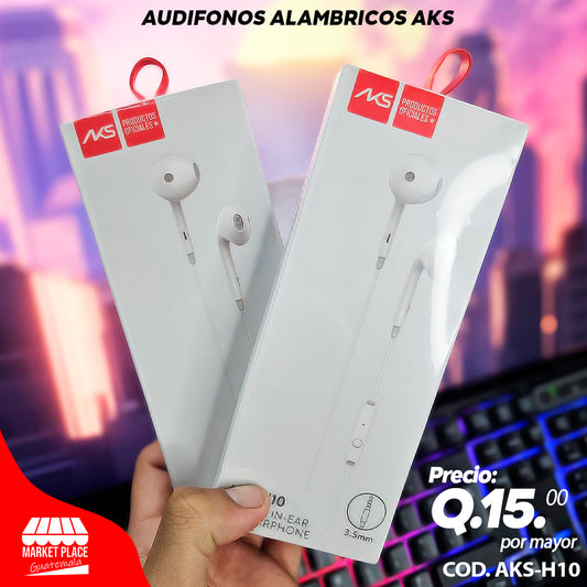 Audifonos alambricos AKS Excelente sonido