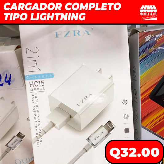 Cargador de 25 watts USB a IPhone EZRA