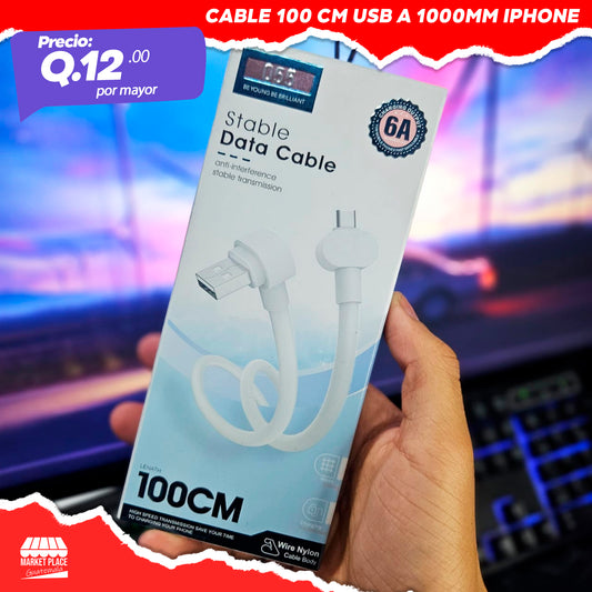 Cable 100 cm usb a 1000mm IPhone