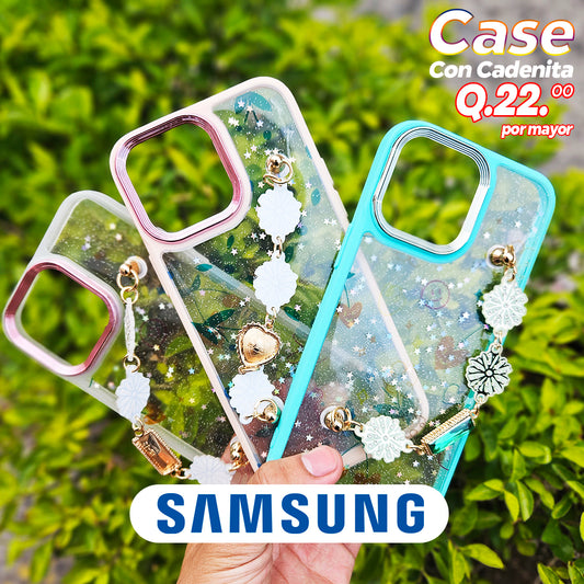 Case Con Cadena a 22 por mayor SAMSUNG