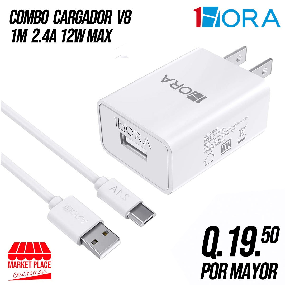 Combo cargador 2.4 a 12 watts