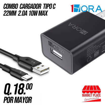 Combo cargador 2.0 a 10 watts