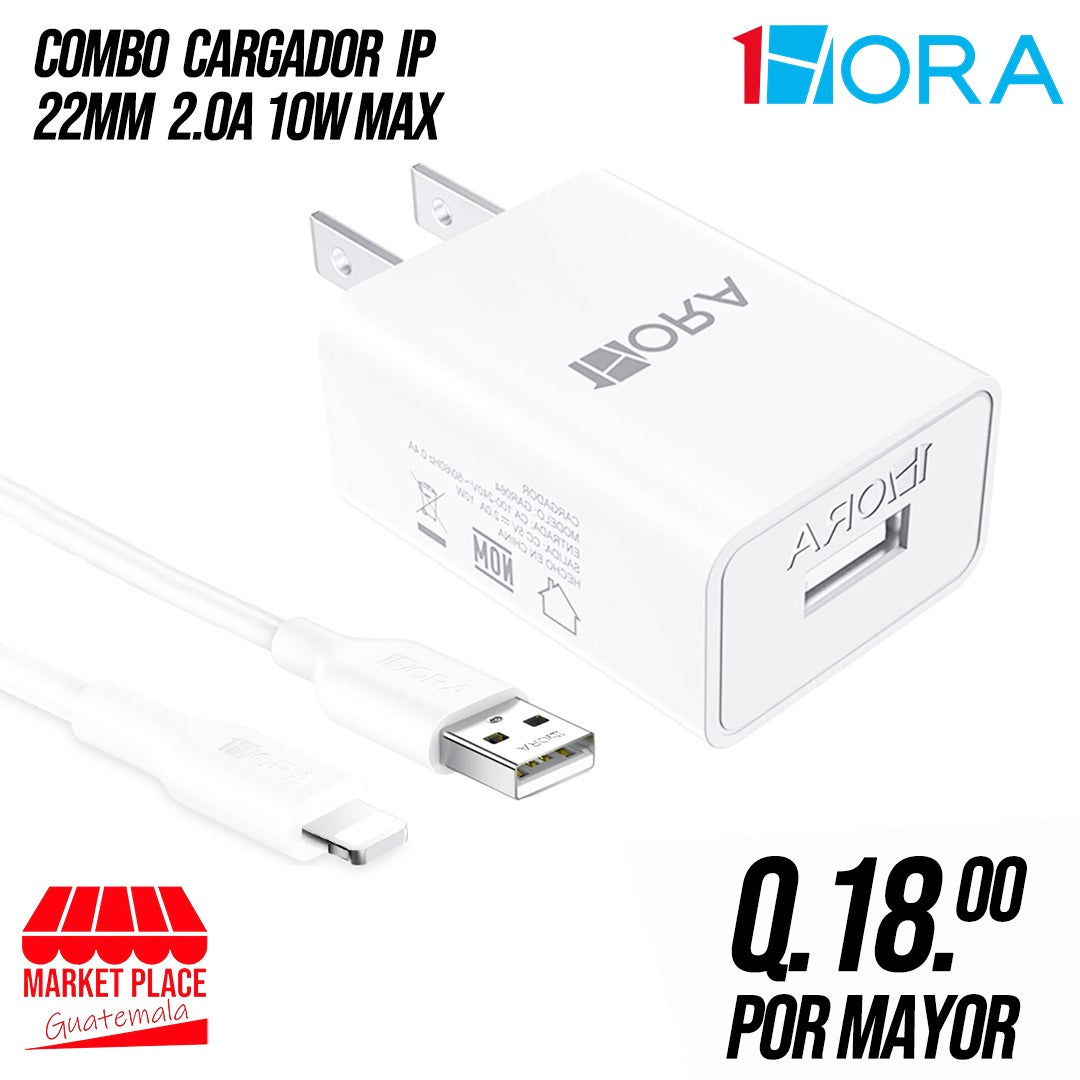 Combo cargador 2.0 a 10 watts