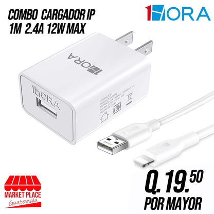 Combo cargador 2.4 a 12 watts